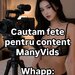 Fete pentru content ManyVids